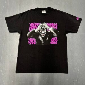 Y2K 2009 DC comics Joker graphic tee shirt tshirt Size L